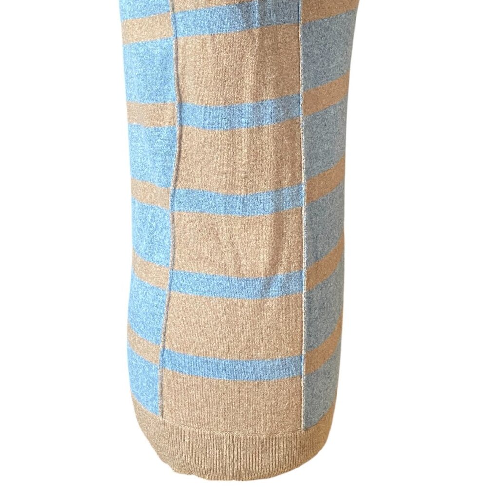 Wallace J Crew Cashmere Lambswool Blend Sweater Striped Quiet Luxury Preppy-M - Picture 9 of 15